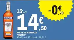 E.Leclerc RICARD PASTIS DE MARSEILLE offre