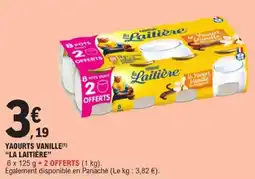 E.Leclerc La Laitière Yaourts Vanille offre