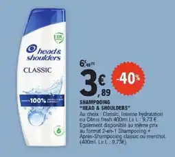 E.Leclerc head&shoulders SHAMPOOING offre