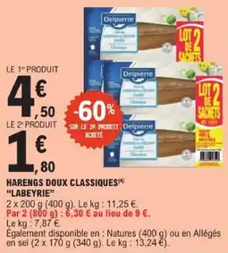 E.Leclerc Delipierre Harengs doux classiques offre