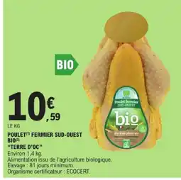 E.Leclerc POULET FERMIER SUD-OUEST offre