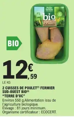 E.Leclerc Poulet fermier bio offre