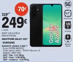 E.Leclerc SAMSUNG SMARTPHONE GALAXY A26 offre