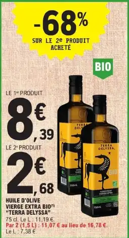 E.Leclerc TERRA DELYSSA Huile d'olive vierge extra bio offre