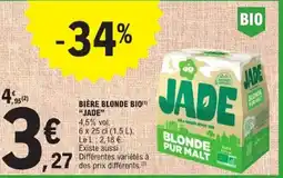 E.Leclerc JADE Bière blonde bio offre