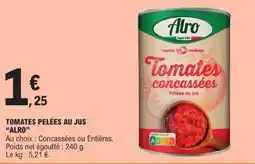 E.Leclerc Alro Tomates concassées offre