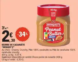 E.Leclerc menguy's Peanut Butter offre