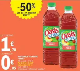 E.Leclerc Oasis Ice Tea Pêche offre