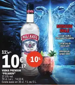 E.Leclerc POLIAKOV VODKA PREMIUM offre