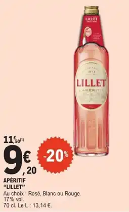 E.Leclerc LILLET APÉRITIF offre