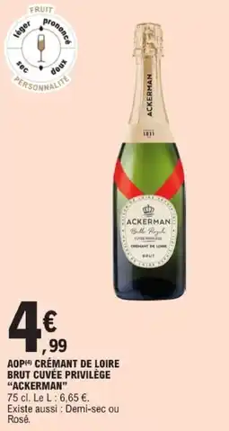 E.Leclerc ACKERMAN CRÉMANT DE LOIRE offre