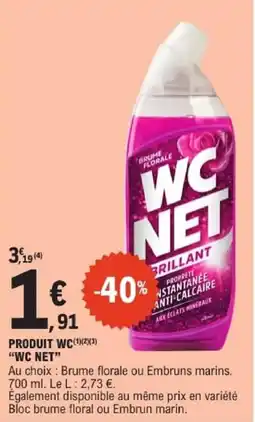 E.Leclerc WC NET offre