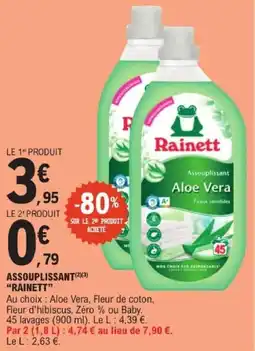 E.Leclerc Rainett Assouplissant Aloe Vera offre