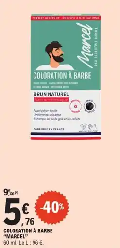 E.Leclerc Marcel COLORATION À BARBE offre
