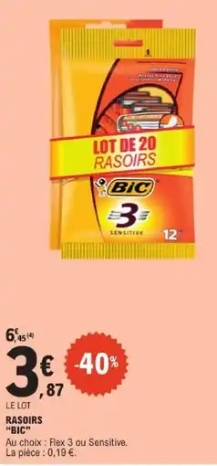 E.Leclerc BIC RASOIRS offre