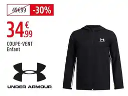 Intersport UNDER ARMOUR COUPE-VENT Enfant offre