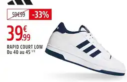 Intersport adidas RAPID COURT LOW offre