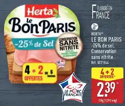 ALDI Herta Le Bon Paris offre