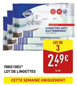ALDI POWER FORCE Lingettes offre
