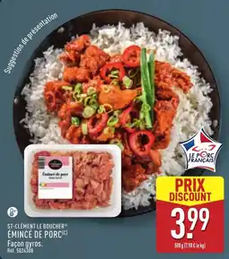 ALDI ST-CLÉMENT LE BOUCHER ÉMINCÉ DE PORC offre