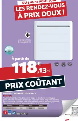Bricomarché Amaroc radiateur à inertie offre