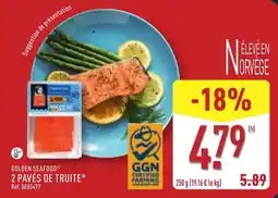 ALDI GOLDEN SEAFOOD 2 PAVÉS DE TRUITE offre