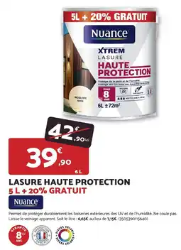 Bricomarché Nuance Lasure Haute Protection offre