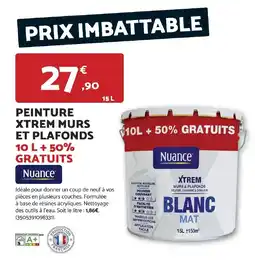 Bricomarché Nuance PEINTURE XTREM MURS ET PLAFONDS offre