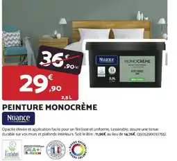 Bricomarché Nuance PEINTURE MONOCRÈME offre