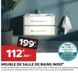Bricomarché INDO Meuble de salle de bains offre