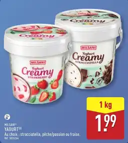 ALDI MILSANI Yoghurt Creamy offre
