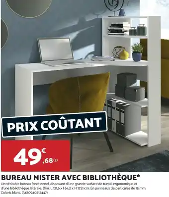 BUREAU MISTER AVEC BIBLIOTHÈQUE*