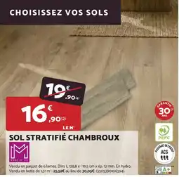 Bricomarché MODE DE VIE SOL STRATIFIÉ CHAMBROUX offre