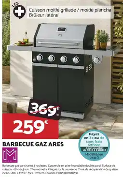 Bricomarché ARES Barbecue gaz offre