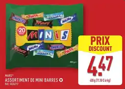 ALDI MARS ASSORTIMENT DE MINI BARRES offre