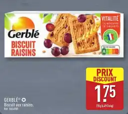 ALDI Gerblé Biscuit raisins offre