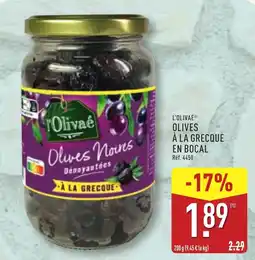 ALDI L'Olivaé Olives Noires offre