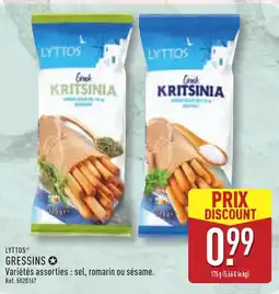 ALDI LYTTOS GRESSINS offre