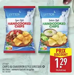 ALDI LYTTOS HANDCOOKED CHIPS offre