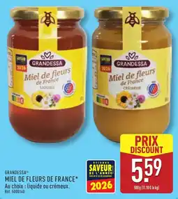 ALDI GRANDESSA Miel de fleurs de France offre