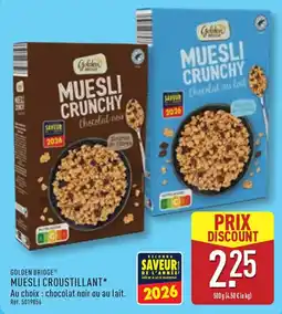 ALDI Golden Bridge Muesli Croustillant offre
