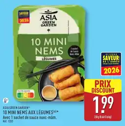 ALDI ASIA GREEN GARDEN 10 MINI NEMS AUX LÉGUMES offre