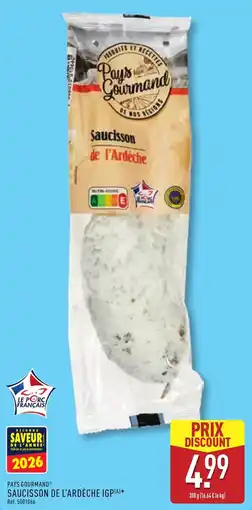 ALDI Pays Gourmand Saucisson de l'Ardèche offre
