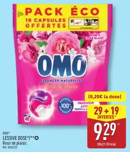 ALDI OMO LESSIVE DOSE offre