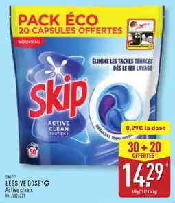 ALDI Skip Lessive Dose Active clean offre