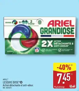 ALDI ARIEL LESSIVE DOSE offre