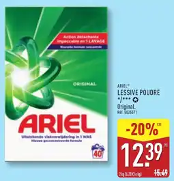 ALDI ARIEL LESSIVE POUDRE offre
