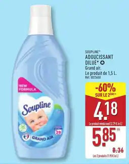 ALDI Soupline Adoucissant Dilué Grand air offre