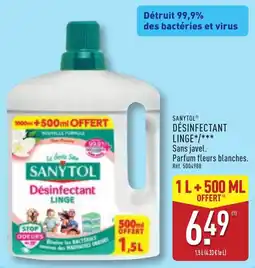 ALDI SANYTOL Désinfectant Linge offre