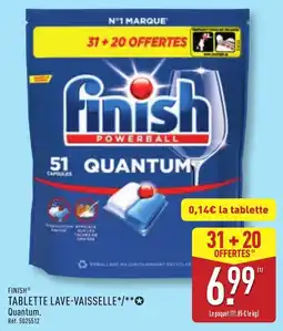 ALDI Finish TABLETTE LAVE-VAISSELLE Quantum offre